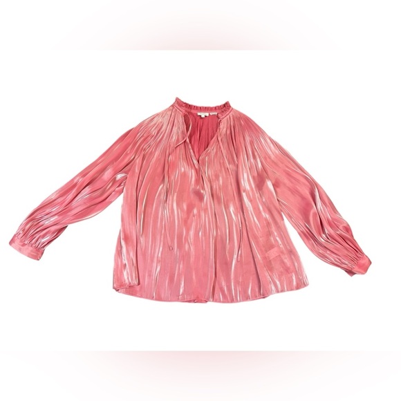 RHODE Adele Blouse in Rose Shimmer in Color Rose Shimmer Size Medium - Picture 2 of 10